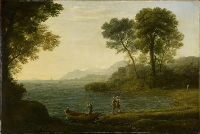 Marine med indsejlingen af Carlo og Ubaldo - Claude Lorrain
