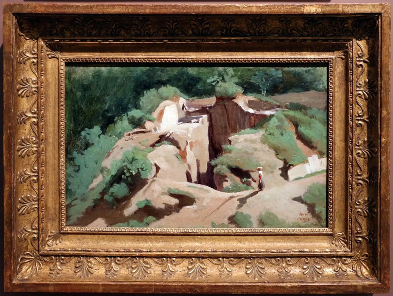 Marino. En vaskeplads - Jean-Baptiste Camille Corot