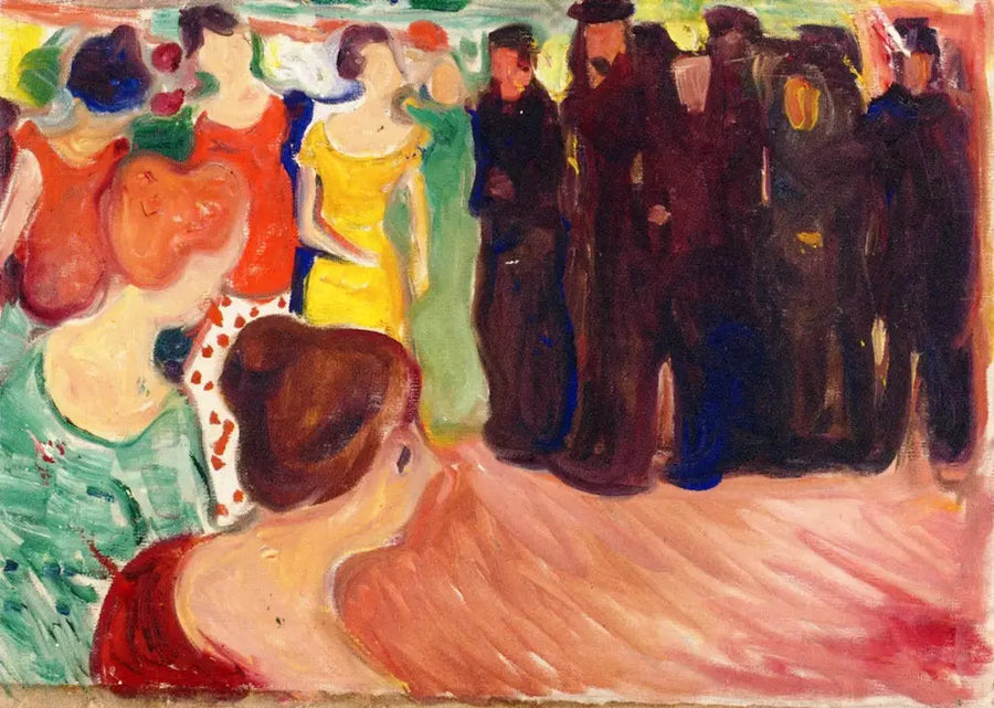 Søfolk i havnen - Edvard Munch
