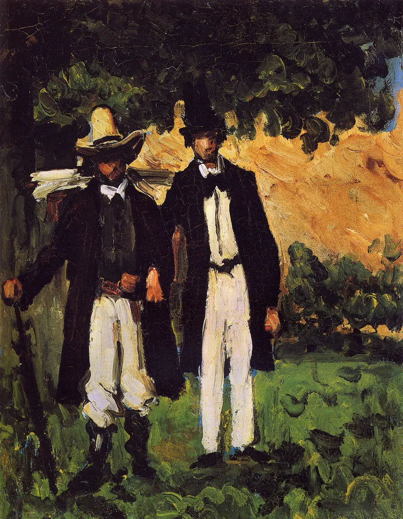Marion og Valabrègue på vej til motivet - Paul Cézanne