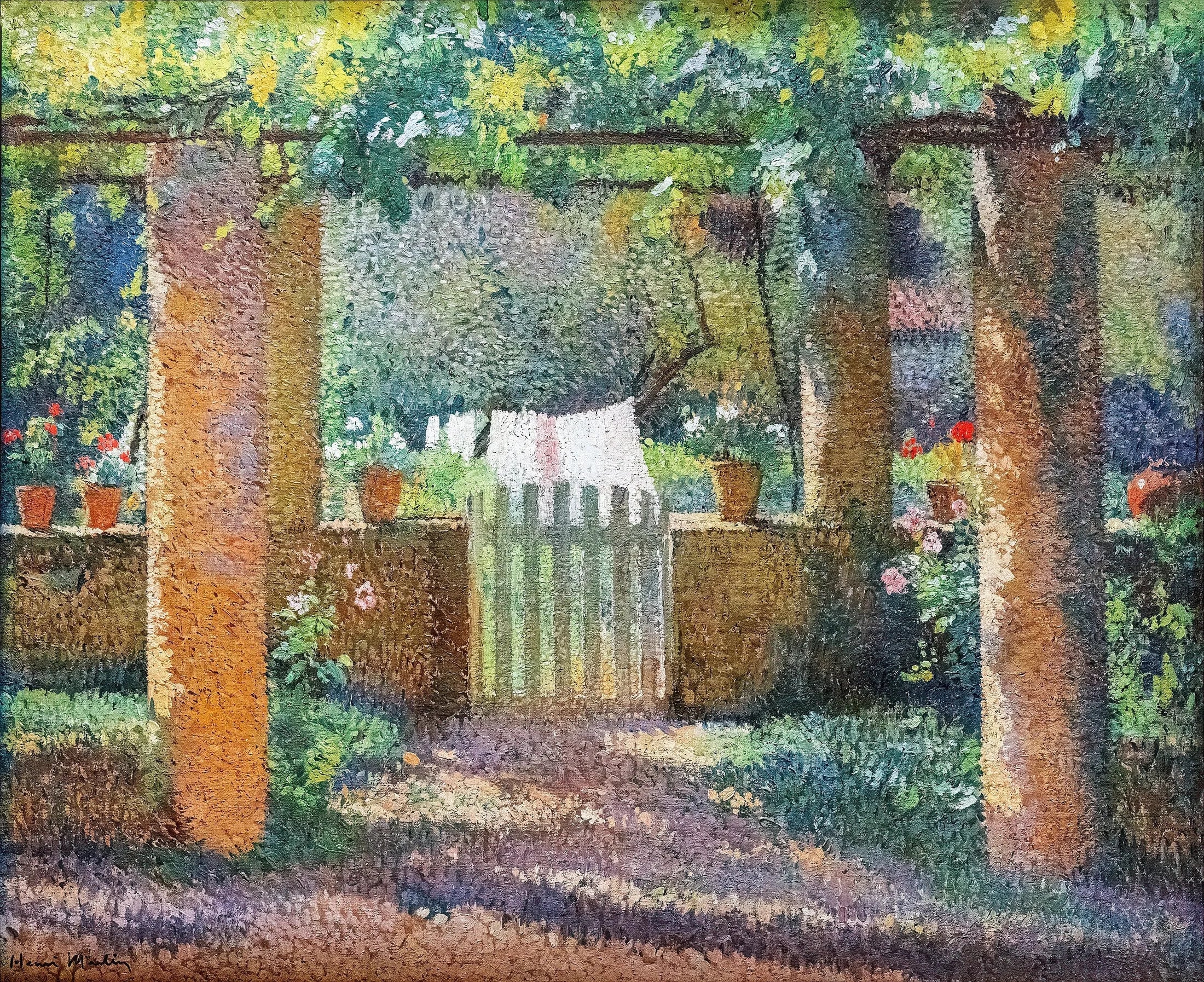 Marquayrol, le portillon blanc - Henri-Jean Guillaume Martin image 1 tableau peint à l’huile sur toile