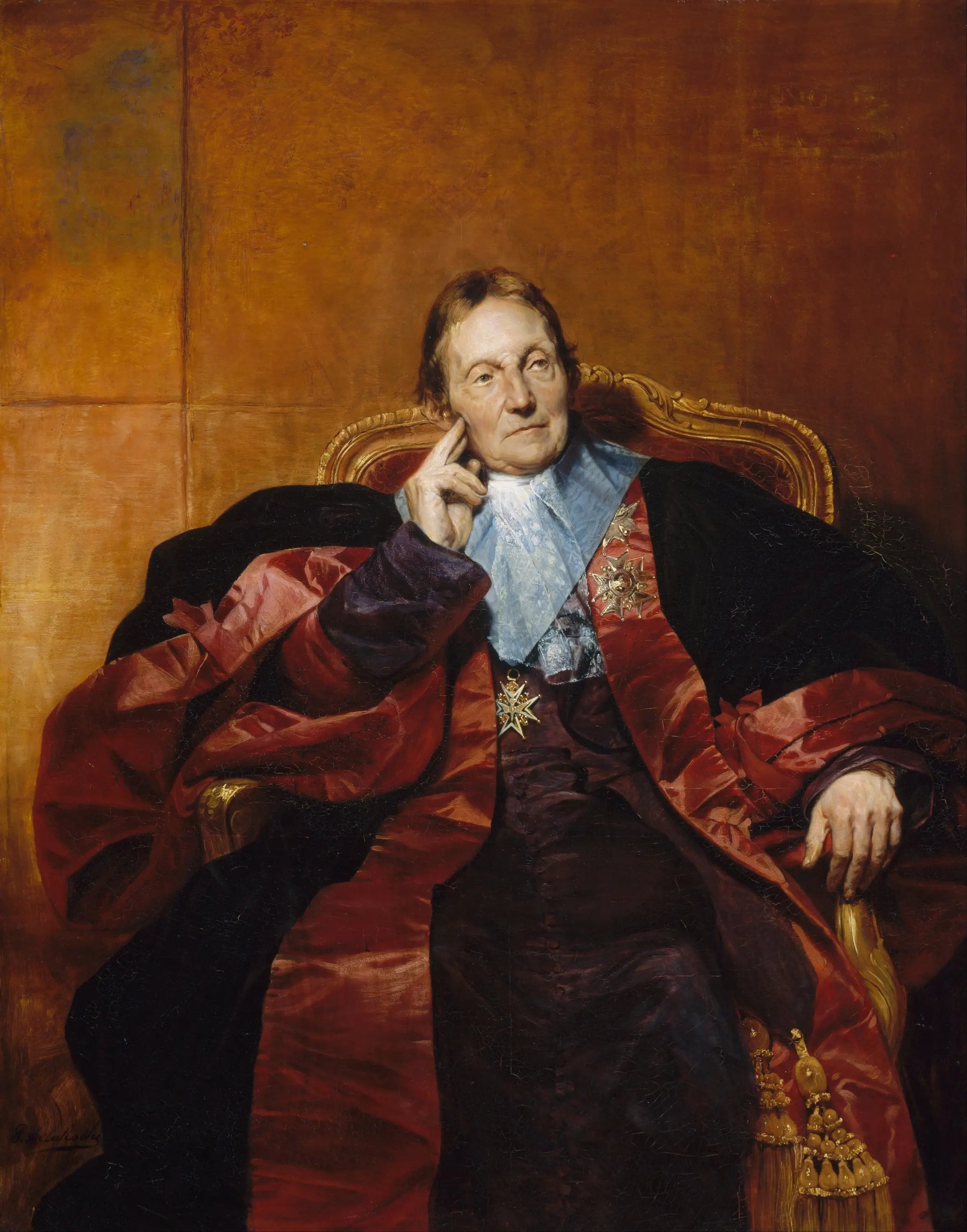 Marquis de Pastoret - Paul Delaroche image 1 copie peinte à la main à l’huile