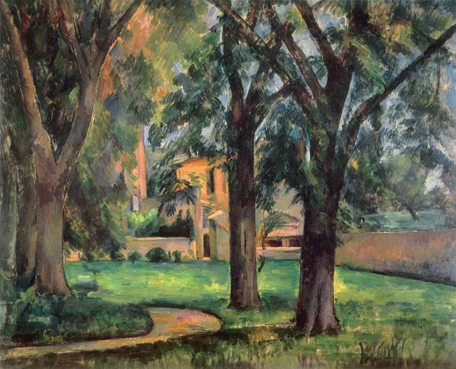 Marronniers og gården Jas de Bouffan - Paul Cézanne