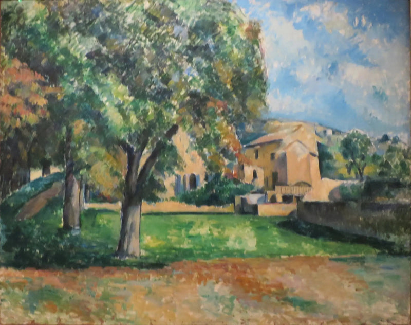 Kastanjetræer og gården Jas de Bouffan. - Paul Cézanne