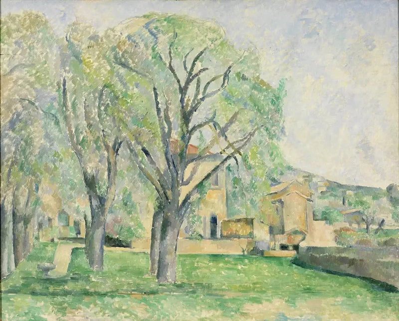 Marronniers og gården Jas de Bouffan - Paul Cézanne
