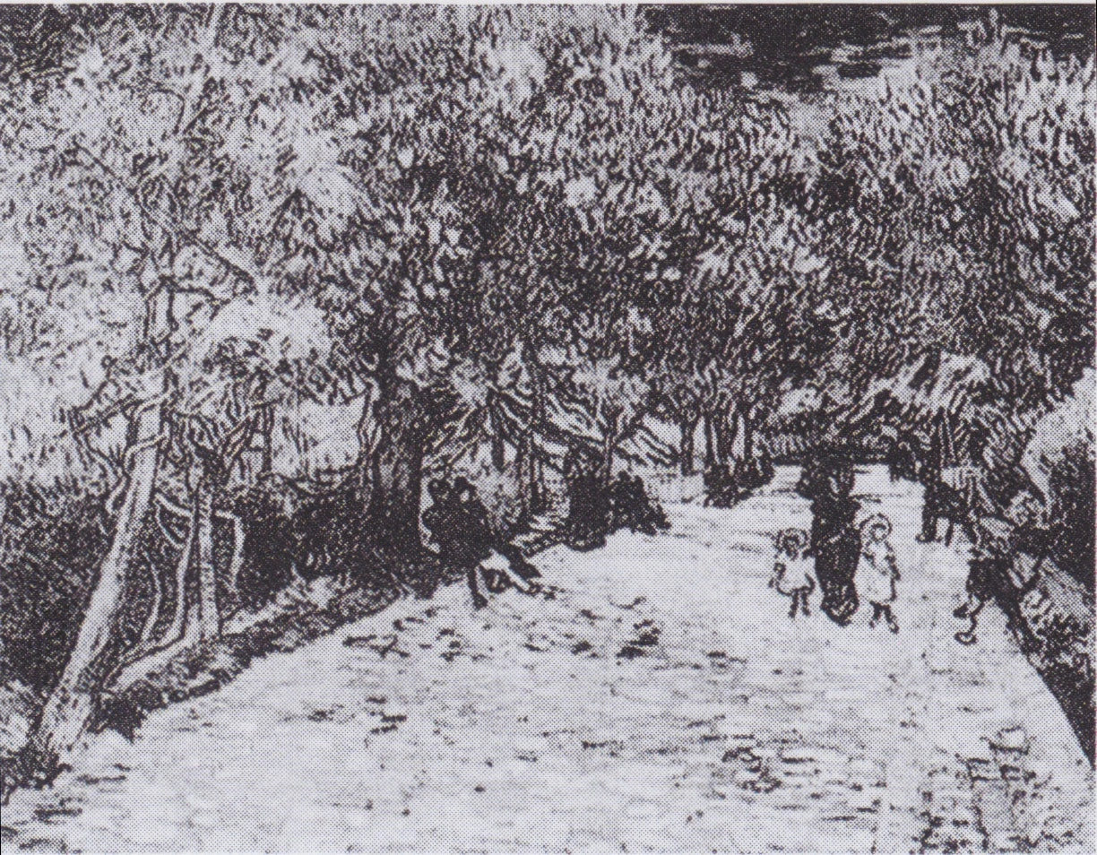Marronniers rouges dans le parc public d’Arles F517 de Vincent van Gogh