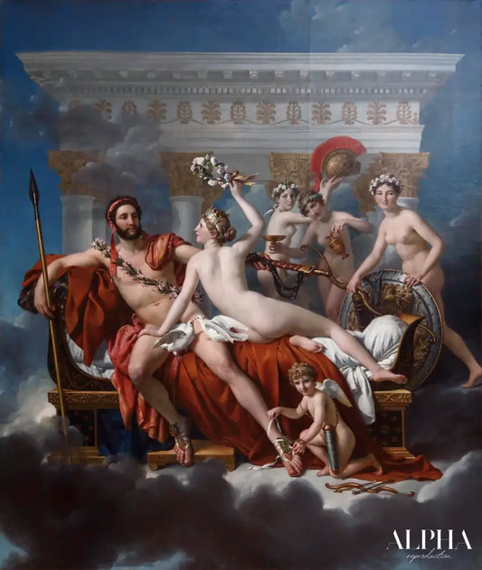 Mars désarmé par Vénus - Jacques-Louis David - Reproductions de tableaux et peintures haut de gamme