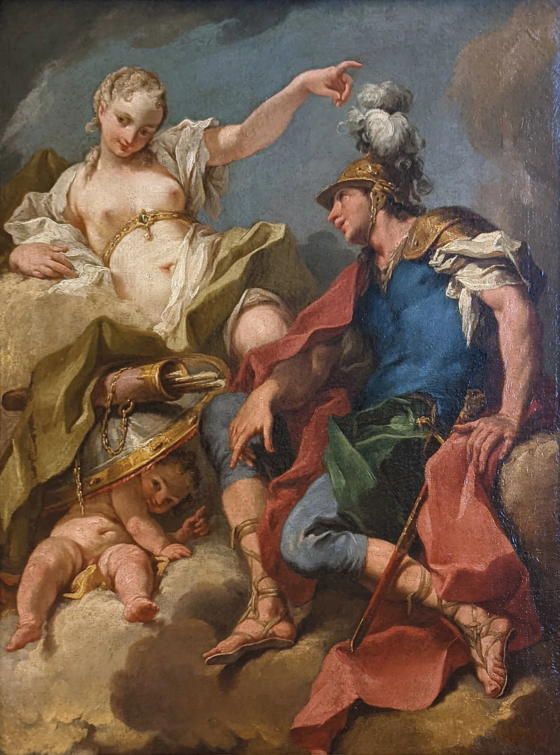 Mars og Venus - Giovanni Battista Pittoni
