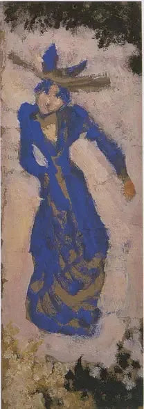 Marthe Mellot i blå - Édouard Vuillard