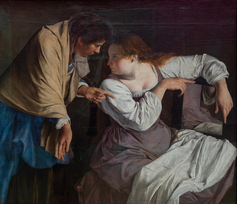 Marthe irettesætter sin søster Marie - Orazio Gentileschi