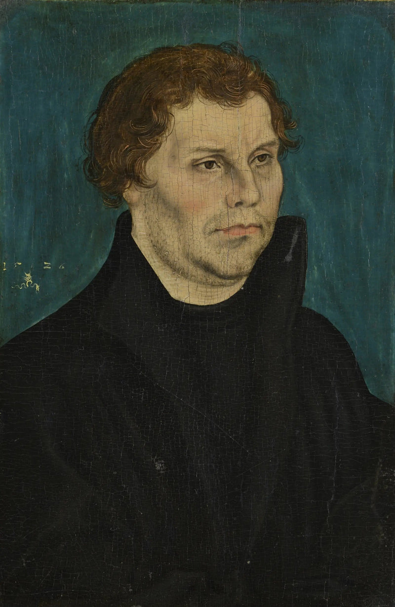 Martin Luther, halvnær, vendt mod højre - Lucas Cranach den Ældre