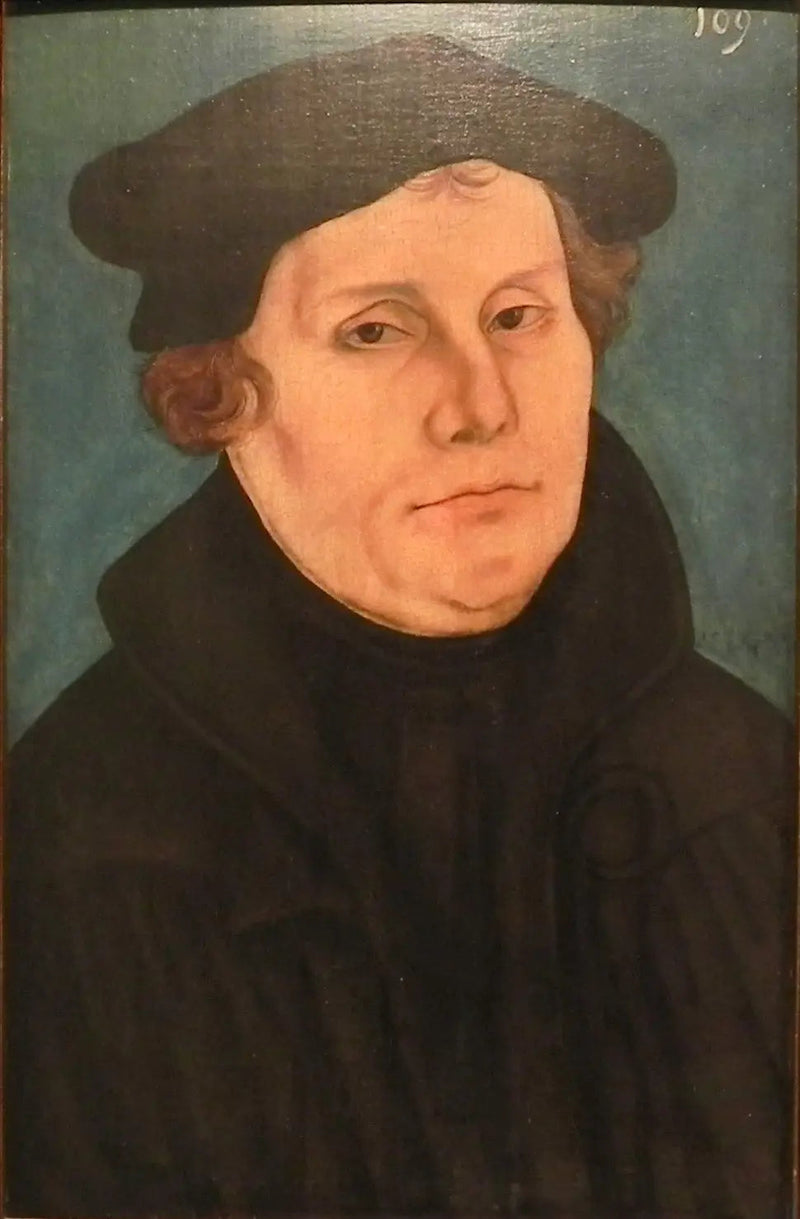 Martin Luther, en bust, vendende mod højre - Lucas Cranach den Ældre