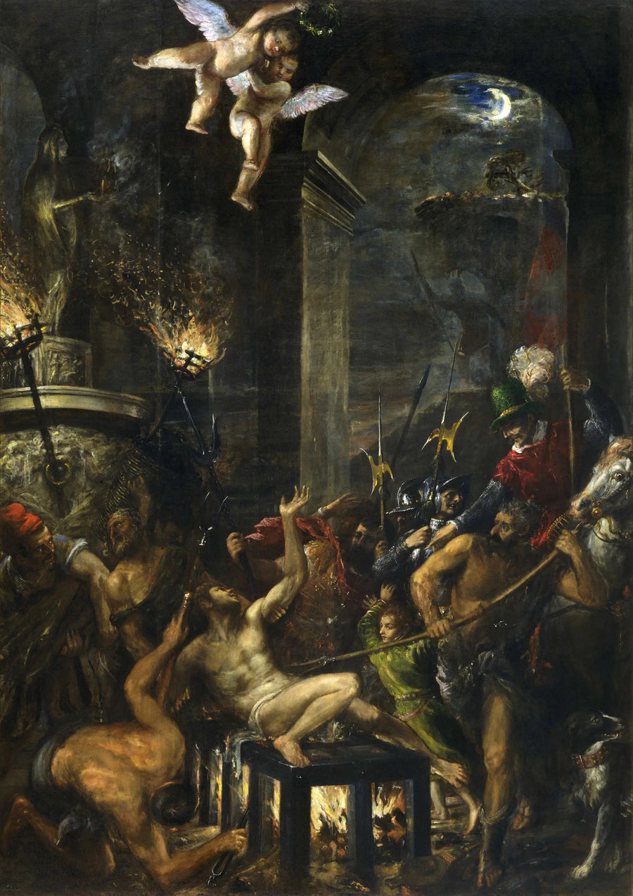 Martyrdom af Sankt Laurentius - Titian