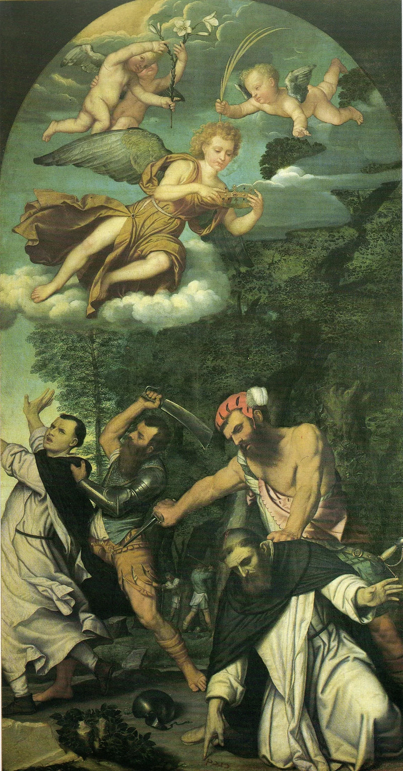 Martyrdom af Sankt Peter fra Verona - Alessandro Bonvicino