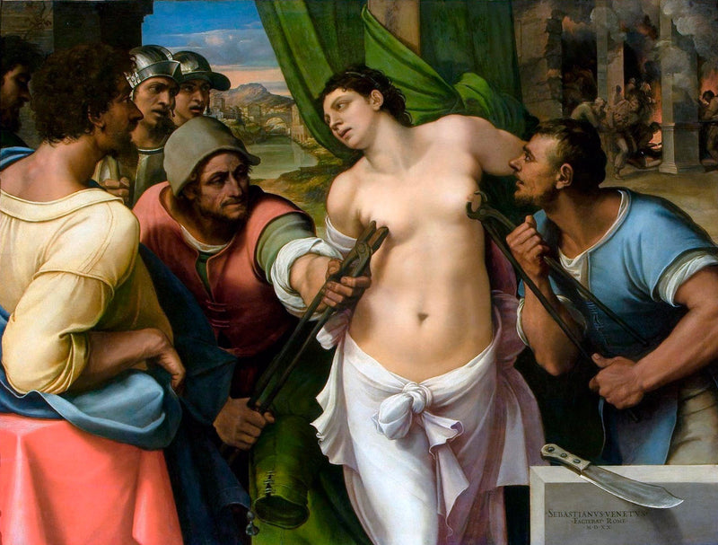 Martyrdom af Sankt Agathe - Sebastiano del Piombo