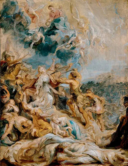 Martyrdom af Sankt Ursula - Peter Paul Rubens