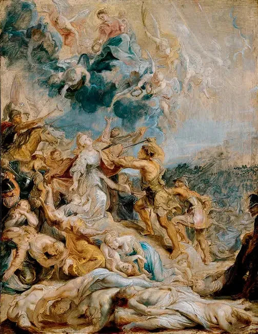 Martyrdom af Sankt Ursula - Peter Paul Rubens