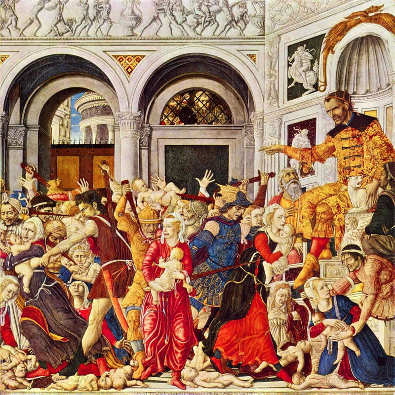 Massakre af de uskyldige (Matteo di Giovanni) - Matteo di Giovanni