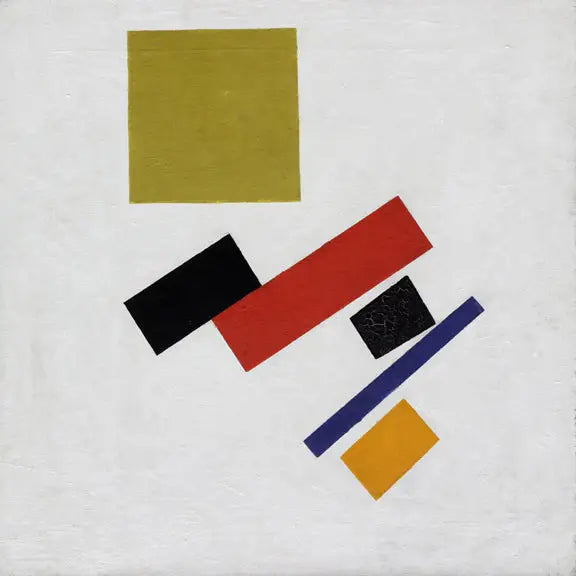 Masses picturales i bevægelse. Composition suprematiste - Kazimir Malevich