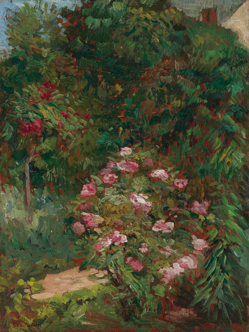 Blomsterbede, have i Petit Gennevilliers - Gustave Caillebotte