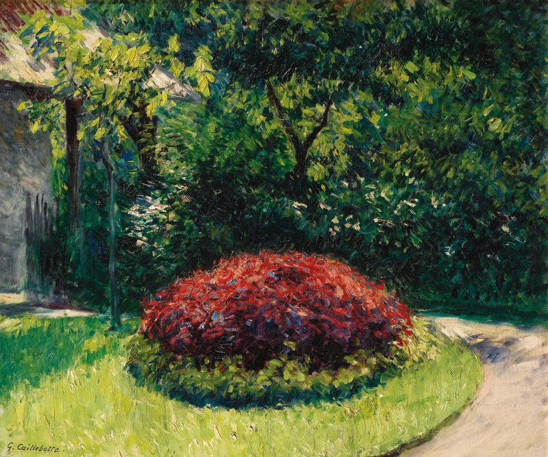 Blomsterbede, have i Petit Gennevilliers - Gustave Caillebotte