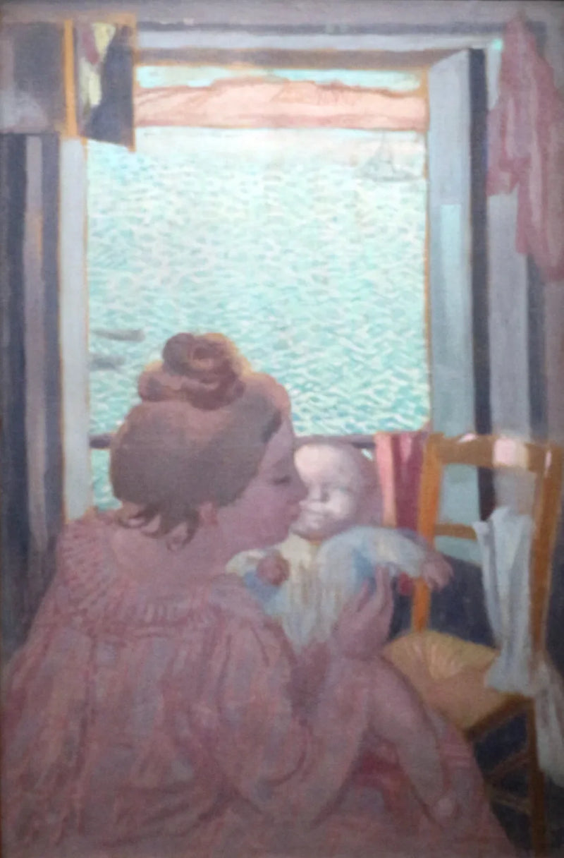 moderatøjsudsigt ved vinduet - Maurice Denis
