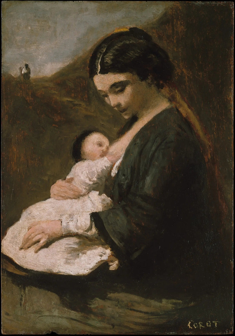 Moderskab - Jean-Baptiste Camille Corot