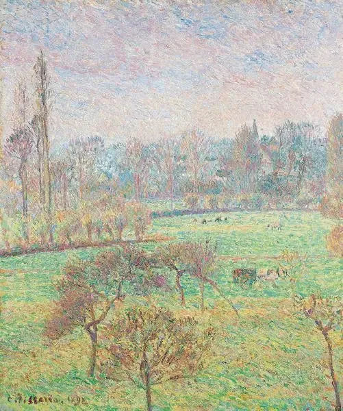 Morgen, efterår, Éragny - Camille Pissarro