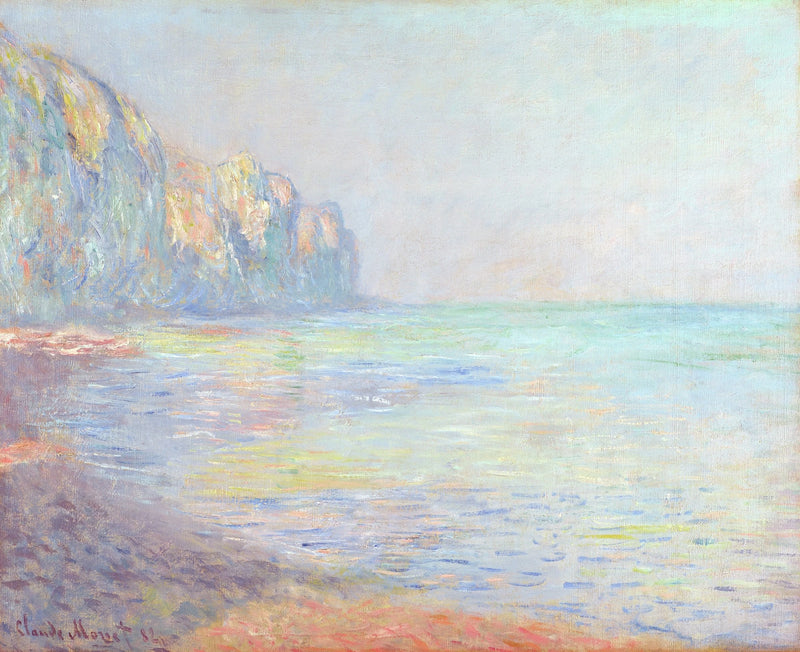 Le Matin, tåget vejr, Pourville W711 - Claude Monet