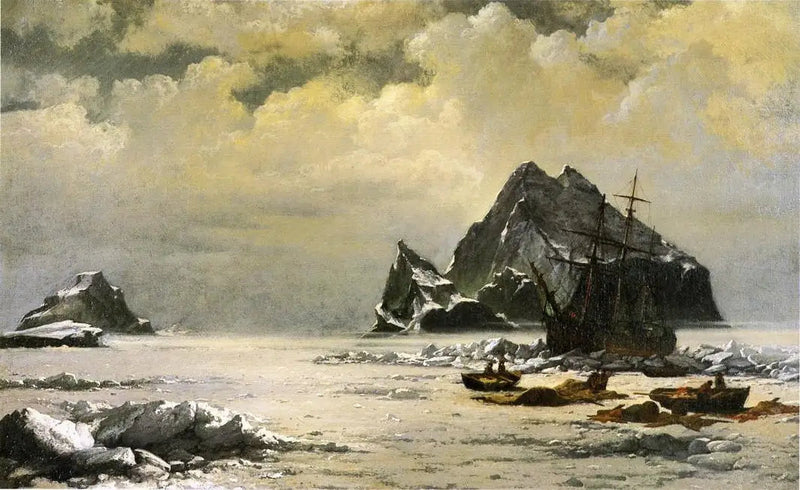 Morgen i Arktis' isfelde - William Bradford