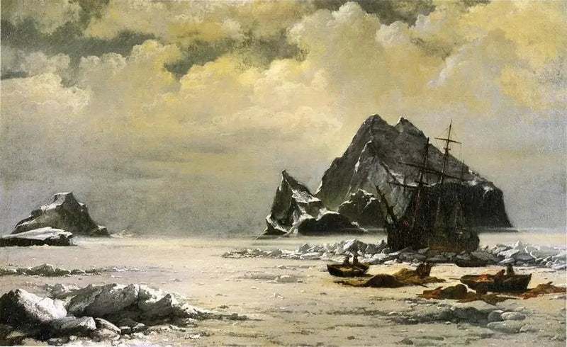 Morgen i Arktis' isfelde - William Bradford