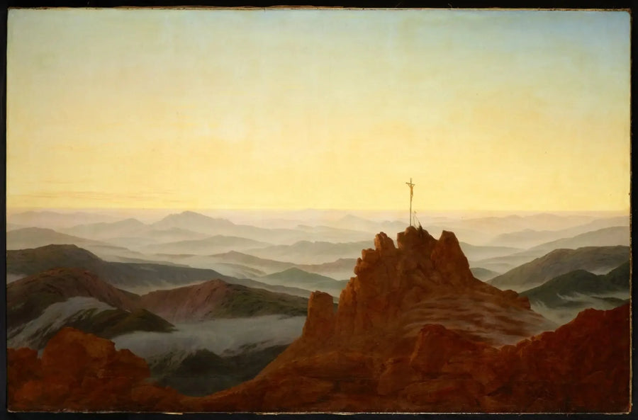 Morgen i Kæmpebjergene - Caspar David Friedrich