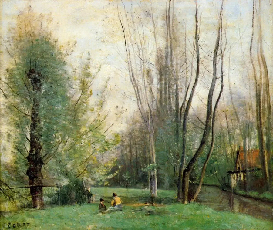 Morgen nær Beauvais - Jean-Baptiste Camille Corot