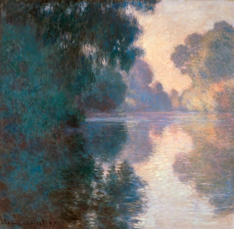 Morgen på Seinen, Det Hvide Hus W1485 - Claude Monet