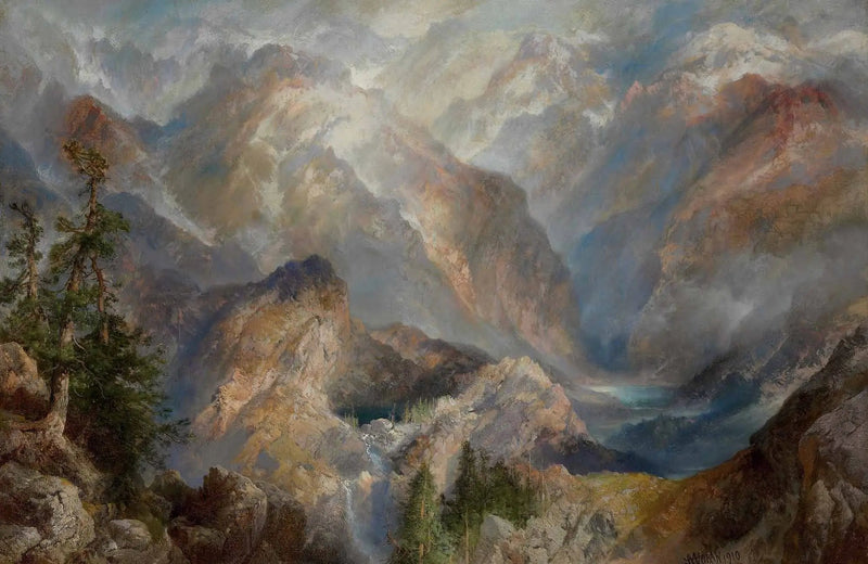 Morgen i Sierra, Nevada - Thomas Moran