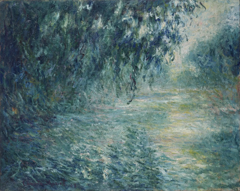 Formiddag på Seinen, regnvejr - Claude Monet