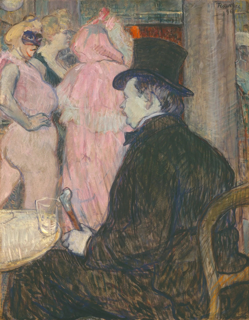 Maxime Dethomas: På Operaens Bal - Henri de Toulouse-Lautrec