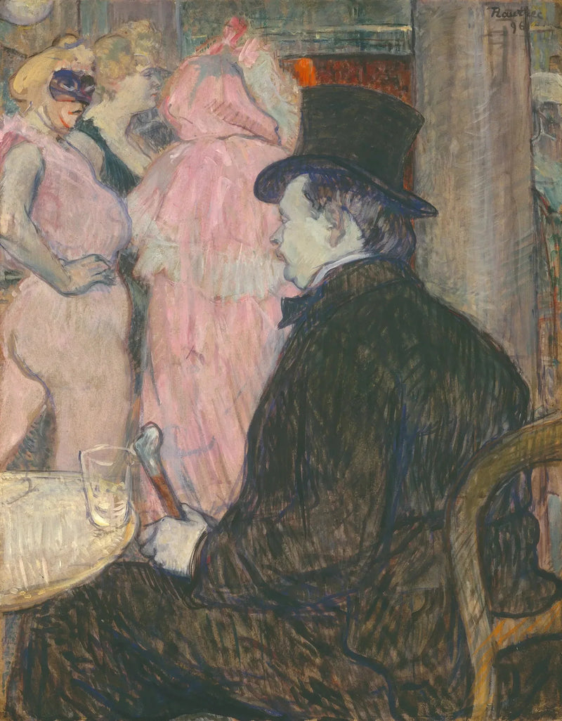 Maxime Dethomas: På Operaens Bal - Henri de Toulouse-Lautrec