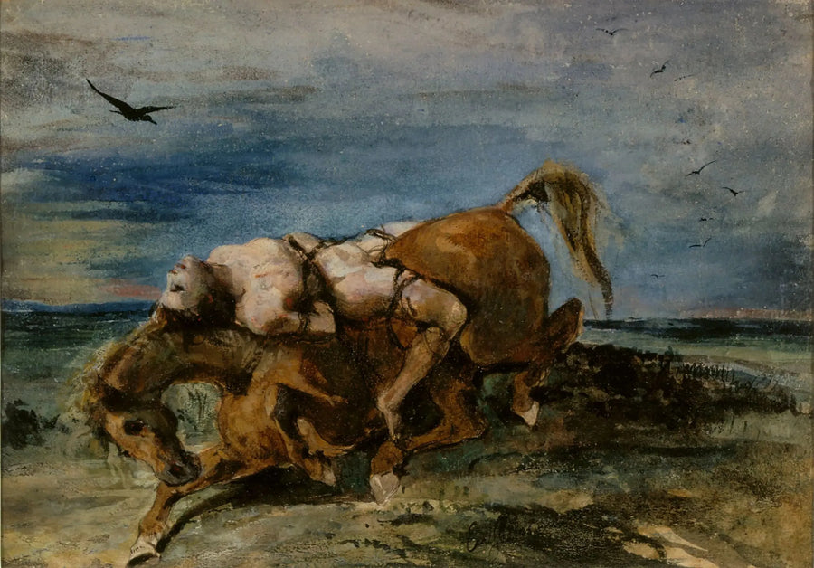 Mazeppa på den døende hest - Eugène Delacroix