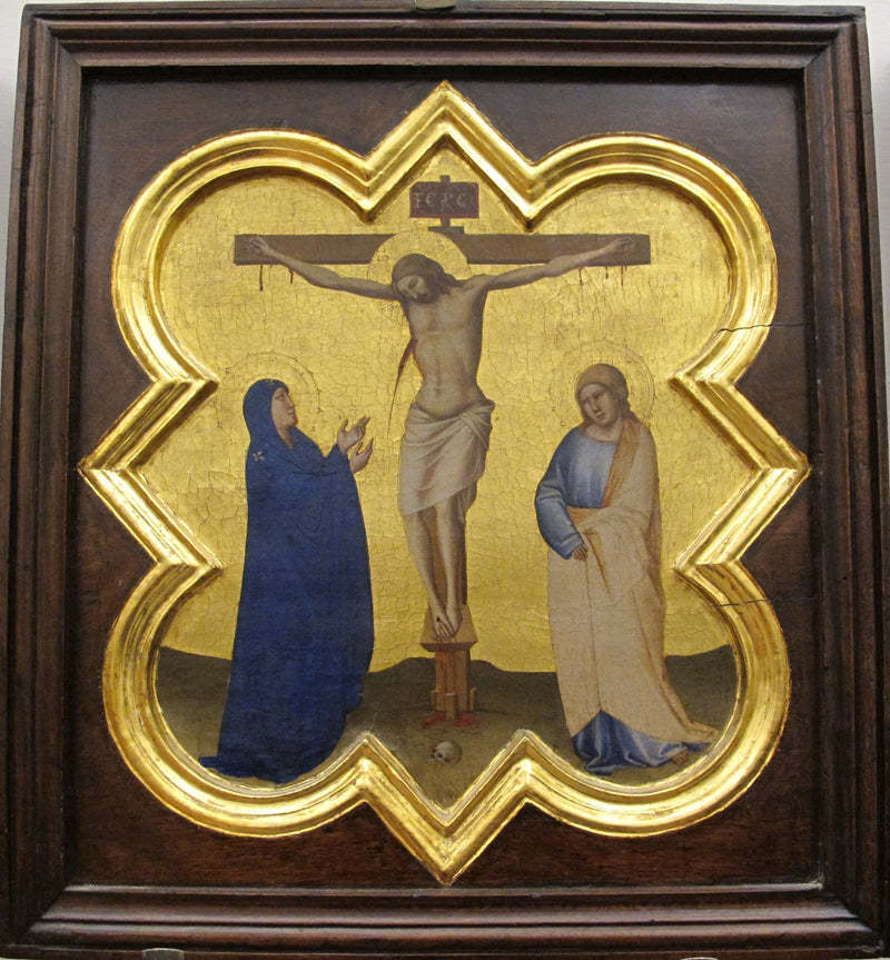 Santa Croce firelobsmedaillon med Korsfæstelse - Taddeo Gaddi