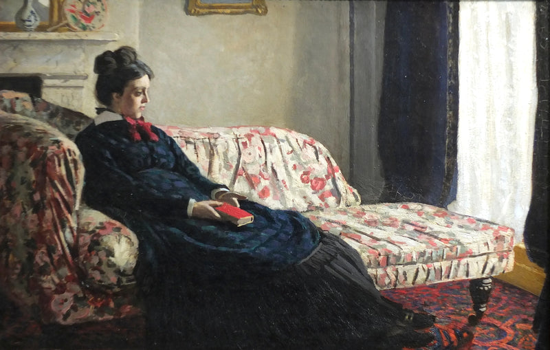 Meditation. Madame Monet på sofaen W163 - Claude Monet