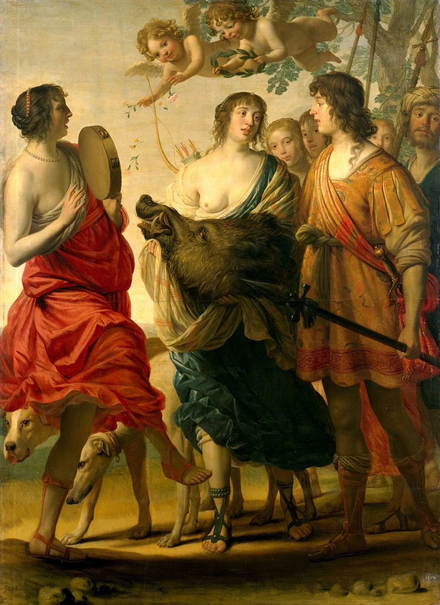 Méléagre og Atalante - Gerrit van Honthorst