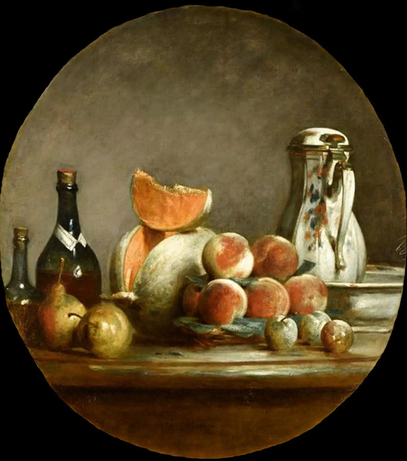 Melon, Pærer, Ferskner og Svesker - Jean Siméon Chardin