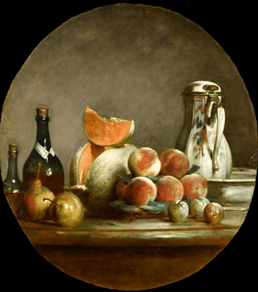 Melon, Pærer, Ferskner og Svesker - Jean Siméon Chardin