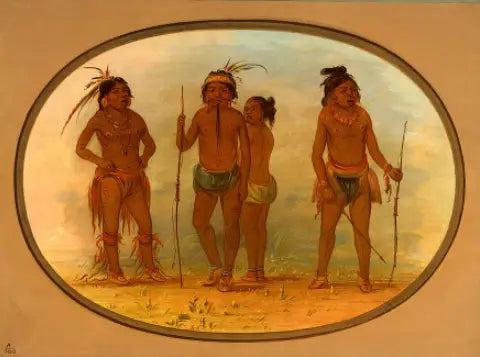 Membres de la tribu Botocudo - George Catlin - Alpha Reproduction