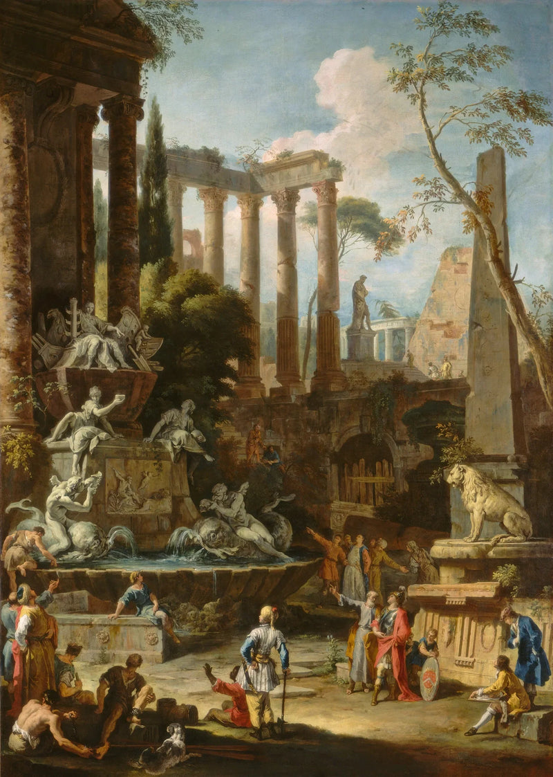 Mindesmærke for admiral Sir Clowdisley Shovell - Sebastiano Ricci
