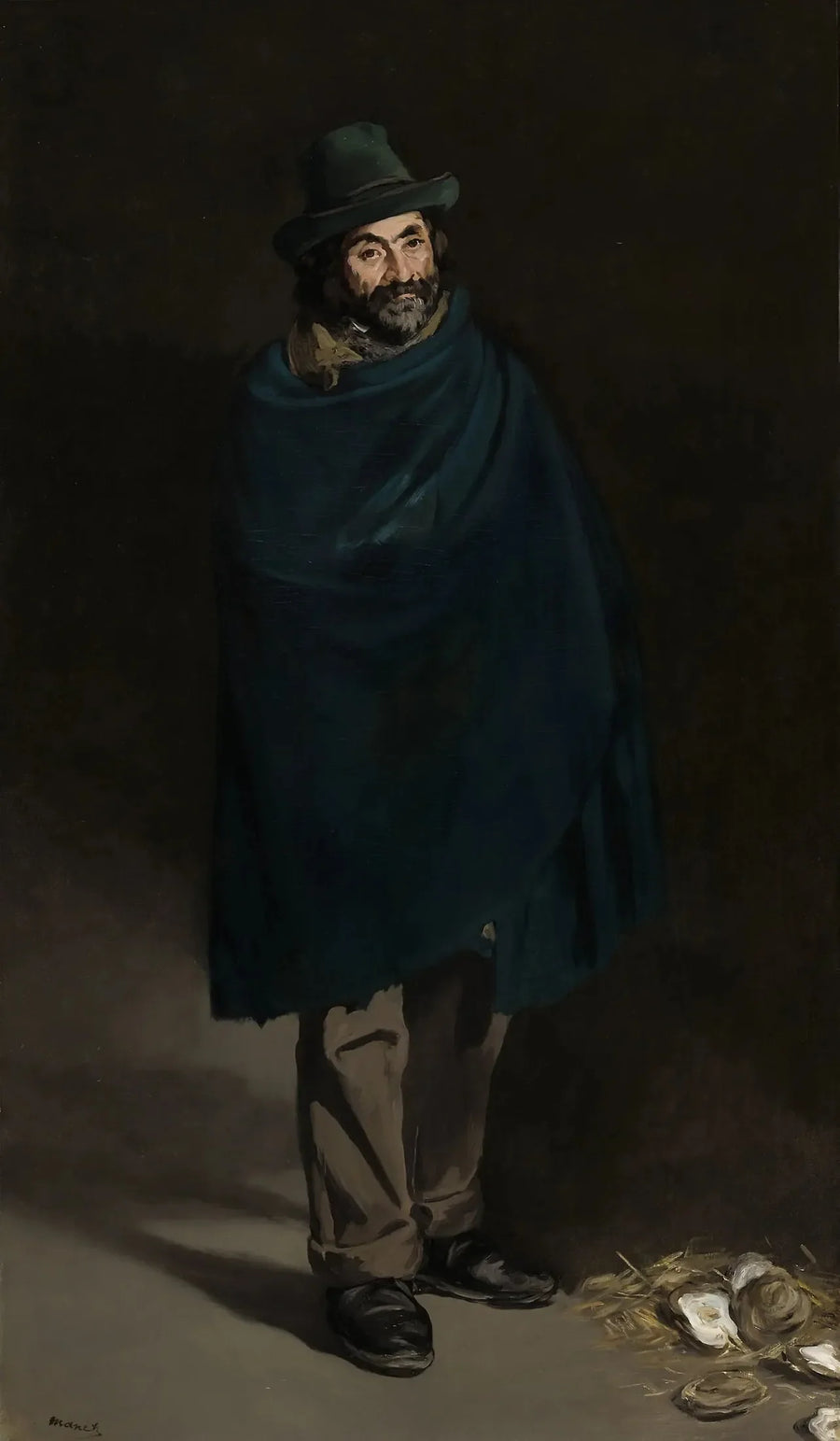 Tigger med østers (Filosofer) - Édouard Manet