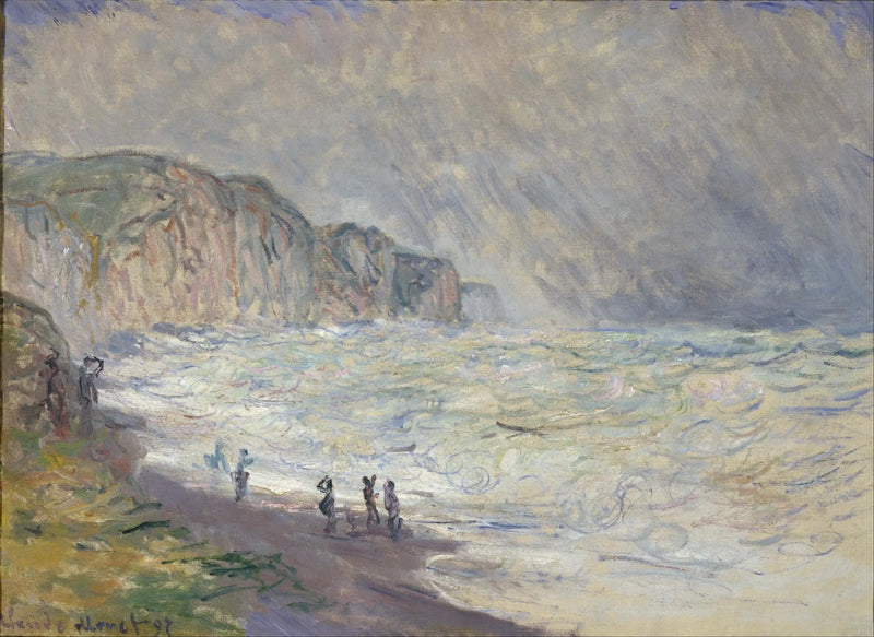 Mere oprørt ved Pourville - Claude Monet