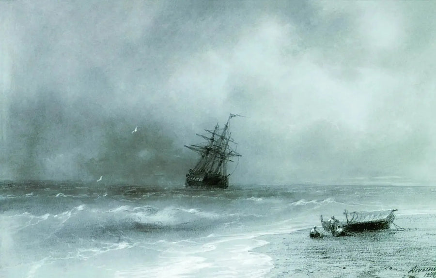 Mer urolig - Ivan Aïvazovski