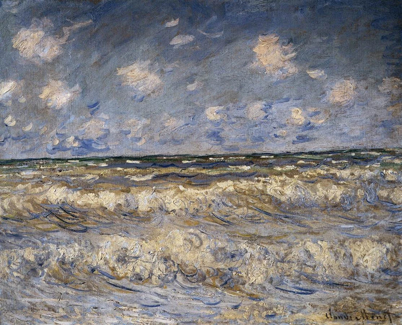 Hårdt hav W663 - Claude Monet